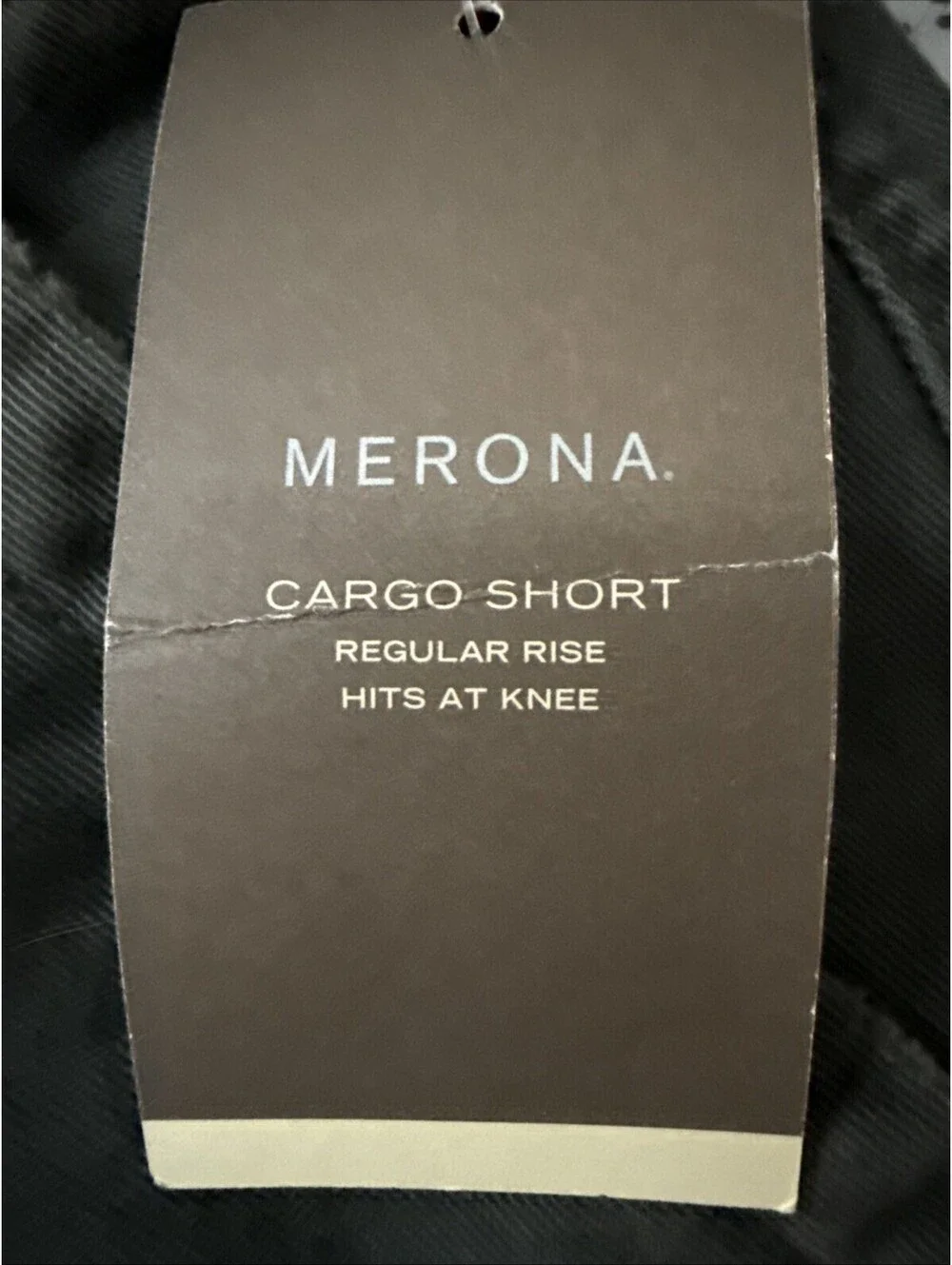 NWT Merona Mens Cargo Shorts Olive Twist Dark Green Classic Utility New Tag 34